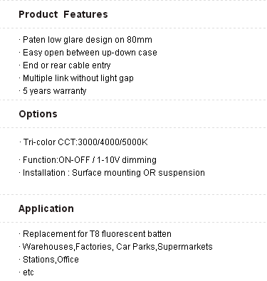 80mm Led Gentle Linear Light single color series Surface Mounting light 80mm Led Gentle Linear Light single color series Surface Mounting light