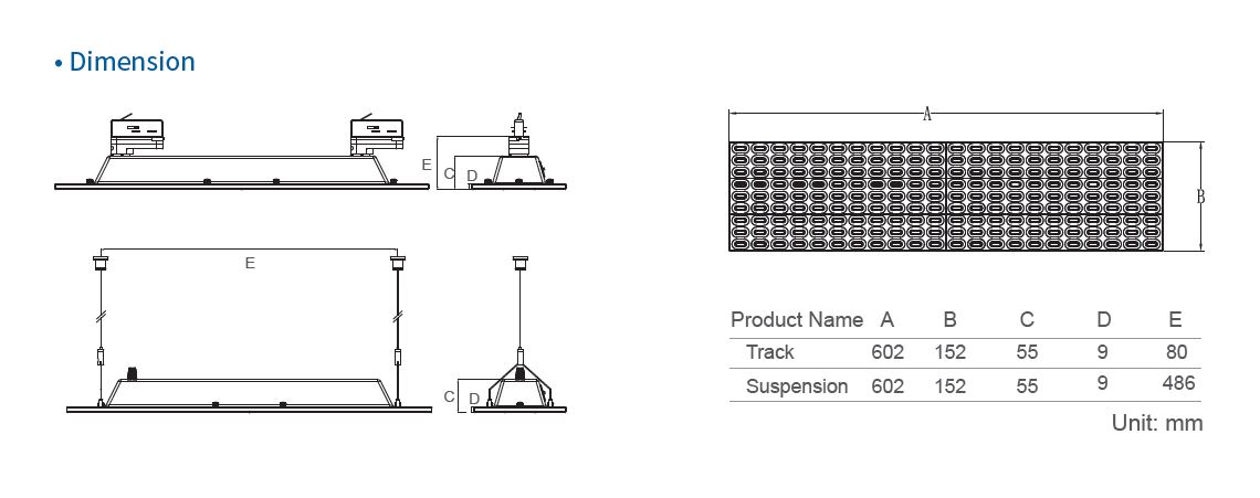 LED ট্র্যাক প্যানেল আলো LED Track Panel Lights