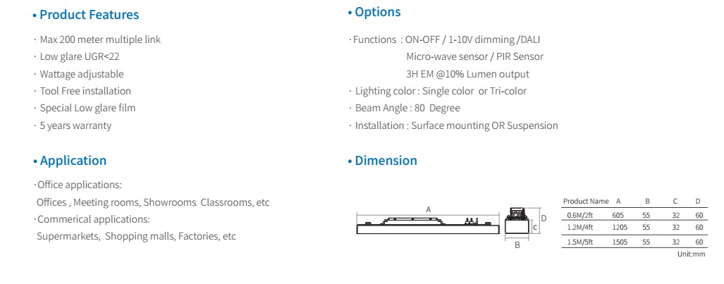 Linear trunking system from Toppo lighting